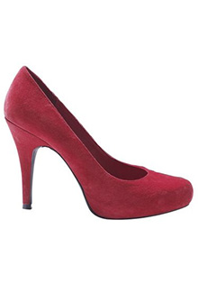 Pantofi rosii cu platforma