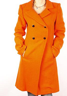 Palton portocaliu Monique Fashion Donna
