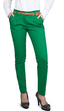Pantaloni verzi din bumbac