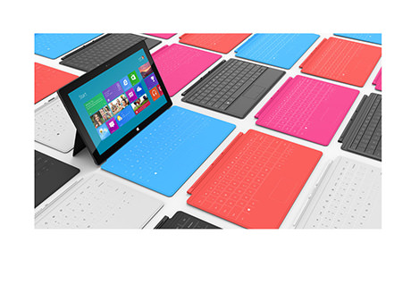 Microsoft Surface color keyboard