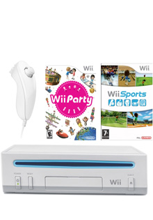 Consola Nintendo Wii Party Pack alba